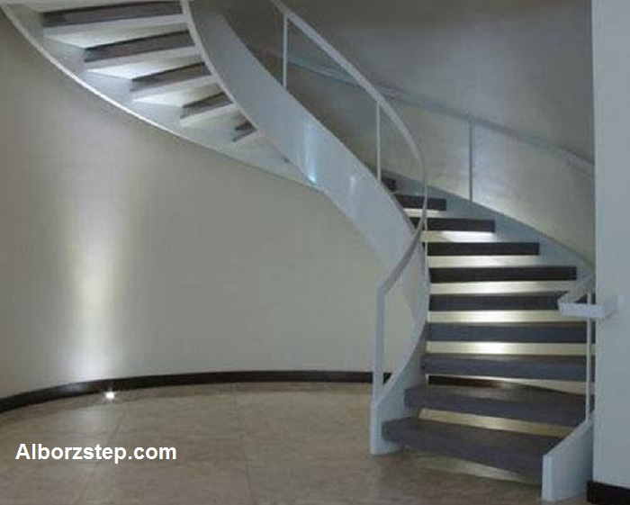 ابعاد استاندارد راه پله گرد - البرز استپ