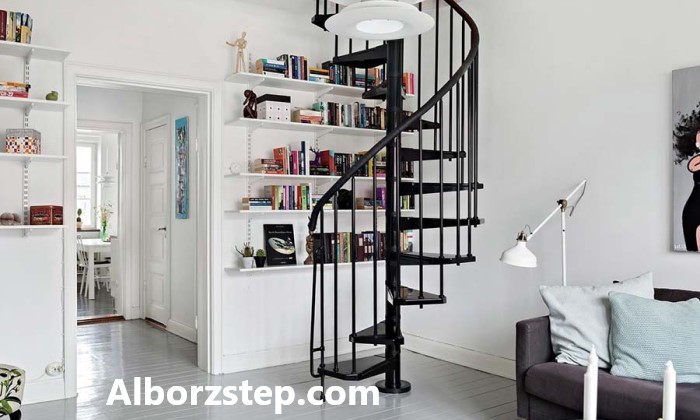 مدل پله دوبلکس برای خانه کوچک - البرز استپ