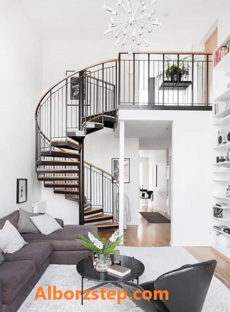 مدل پله دوبلکس برای خانه کوچک - البرز استپ