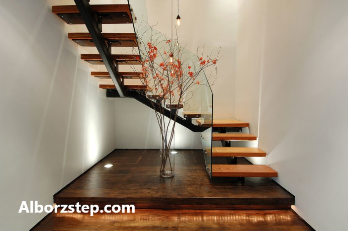 طراحی و ساخت زیباترین پله های دوبلکس - البرز استپ