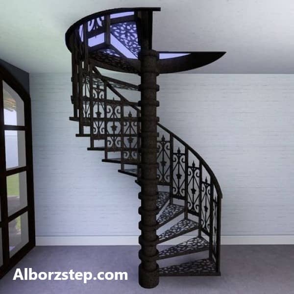 بهترین سازنده راه پله فلزی گرد - البرز استپ