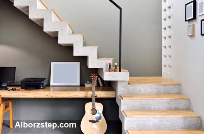 طراحی و ساخت زیباترین پله های دوبلکس - البرز استپ