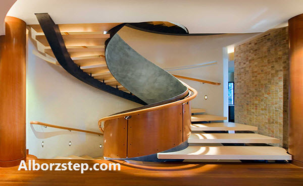 تولید انواع پله گرد در کرج - البرز استپ