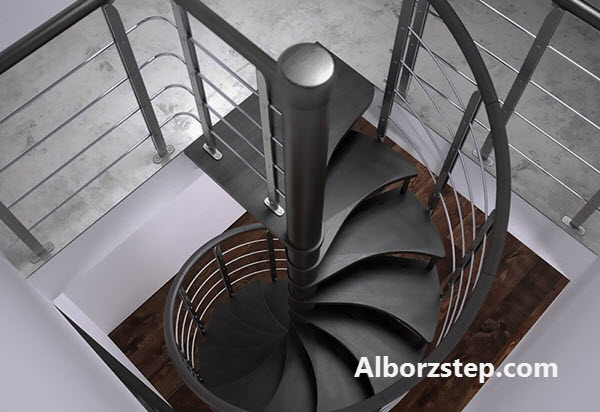 تولید انواع پله گرد در کرج - البرز استپ