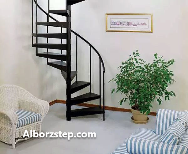 طراحی و اجرای پله گرد | البرز استپ
