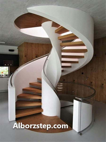 طراحی و اجرای پله گرد | البرز استپ