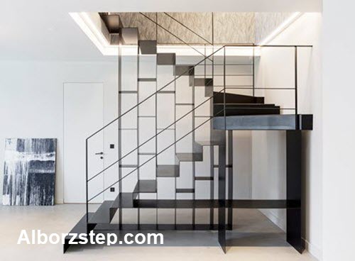 طراحی و اجرای پله دوبلکس با قیمت مناسب - البرز استپ