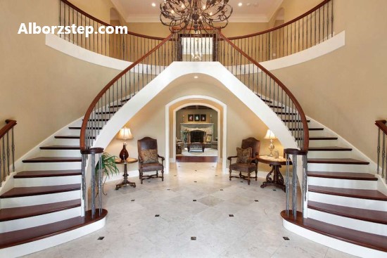 بهترین مدل راه پله داخل ساختمان | البرز استپ