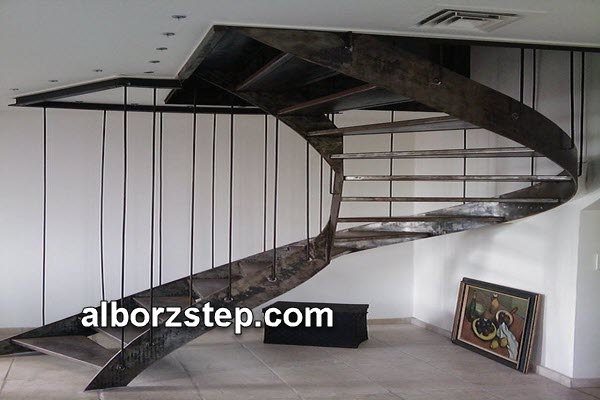 آشنایی با نحوه ساخت پله گرد فلزی | البرز استپ