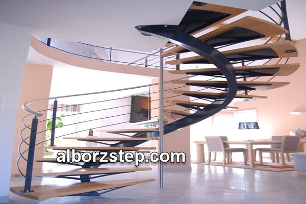 ساخت و اجرای پله پیچ فلزی در کرج | البرز استپ