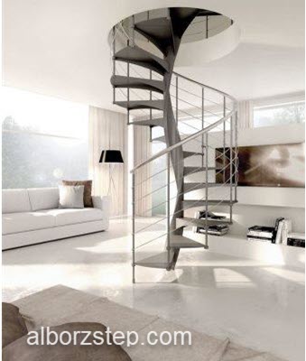 فروش و نصب پله گرد آماده در استان البرز | البرز استپ