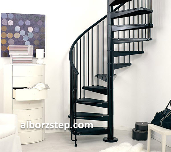 طراحی و اجرای پله پیچ آهنی با هزینه مناسب | البرز استپ
