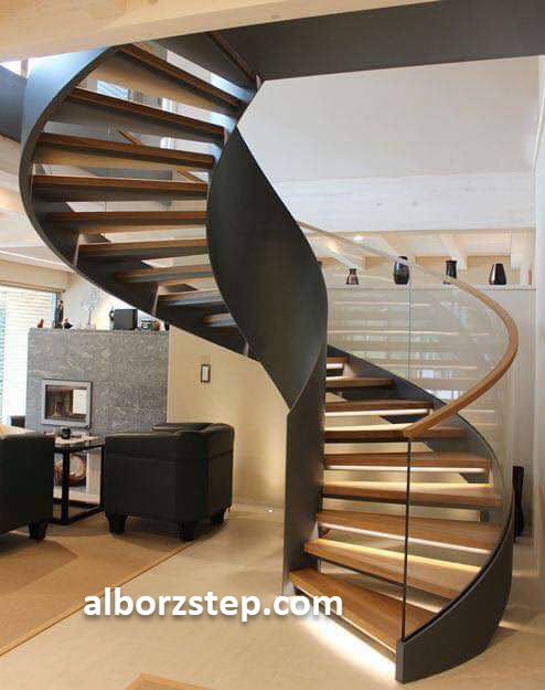 قیمت طراحی و ساخت پله دوبلکس محور میانی | البرز استپ