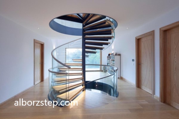 هزینه طراحی پله گرد دوبلکس چقدر است | البرز استپ