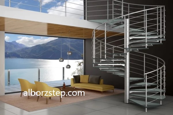 خرید پله گرد پیش ساخته با قیمت مناسب در تهران | البرز استپ