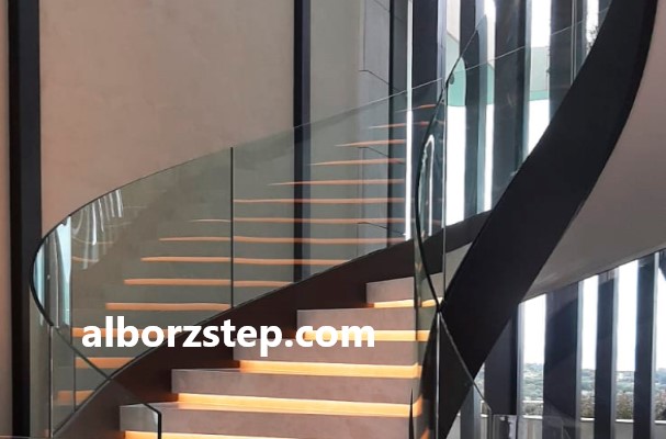 طراحی و ساخت پله تک محور فلزی | البرز استپ