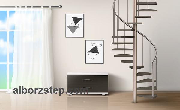 تولید و نصب پله معلق گرد در استان البرز | البرز استپ