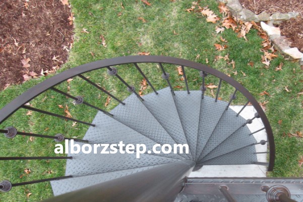 قیمت پله فلزی مارپیچ | البرز استپ