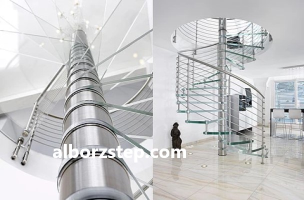 ساخت انواع پله های گرد دوبلکس و مدرن | البرز استپ
