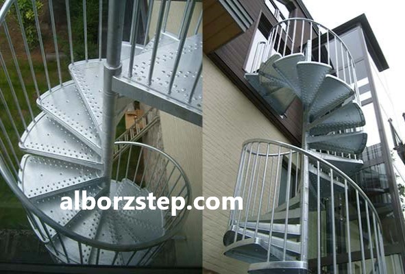 بهترین سازنده پله مارپیچ فلزی در استان البرز | البرز استپ