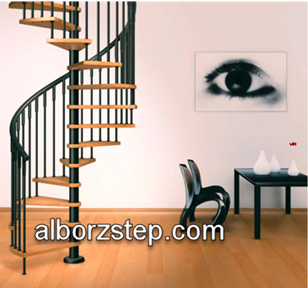 تولید کننده انواع پله گرد برای فضای کم | البرز استپ