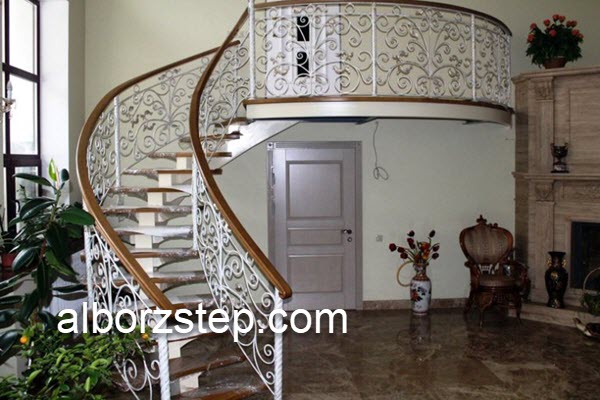 اجرای پله های گرد کلاسیک در کرج | البرز استپ