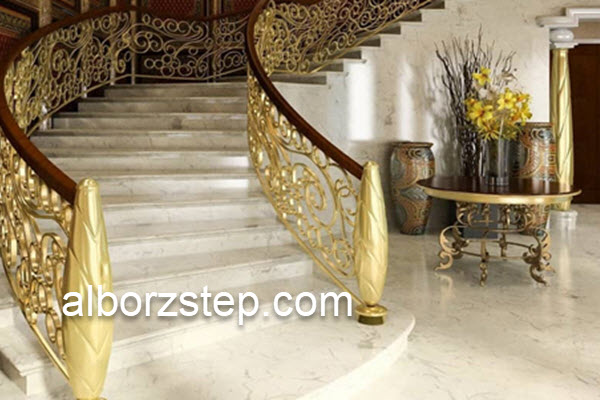 ساخت انواع پله گرد کلاسیک در کرج | البرز استپ