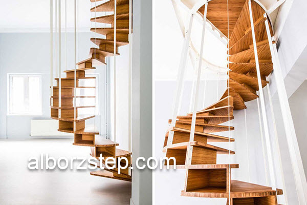 طراحی پله گرد مدرن در البرز | البرز استپ