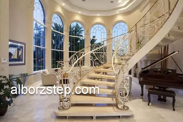 خرید پله گرد کلاسیک در کرج | البرز استپ