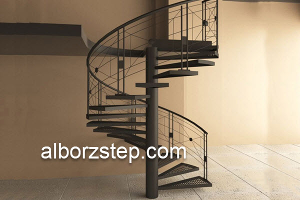 اجرای انواع پله پیچ فلزی | البرز استپ