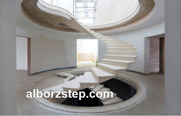 حداقل فضای مورد نیاز برای ساخت پله گرد دور لوله | البرز استپ