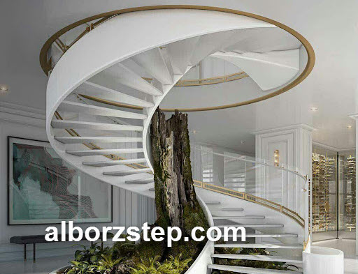 بررسی ضوابط و استاندارد های پله گرد | البرز استپ