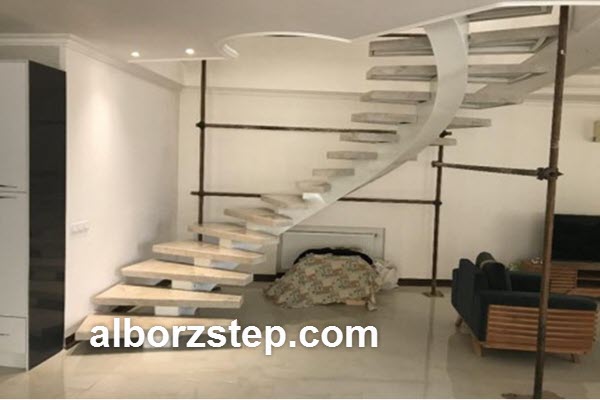 آموزش ساخت پله گرد | البرز استپ