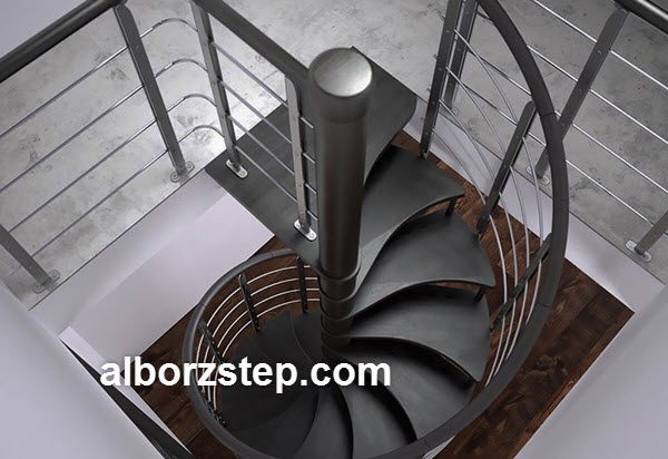 ساخت پله گرد فلزی در کرج | البرز استپ