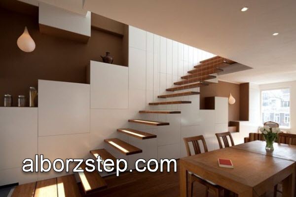 نصب پله های دوبلکس کم جا | البرز استپ