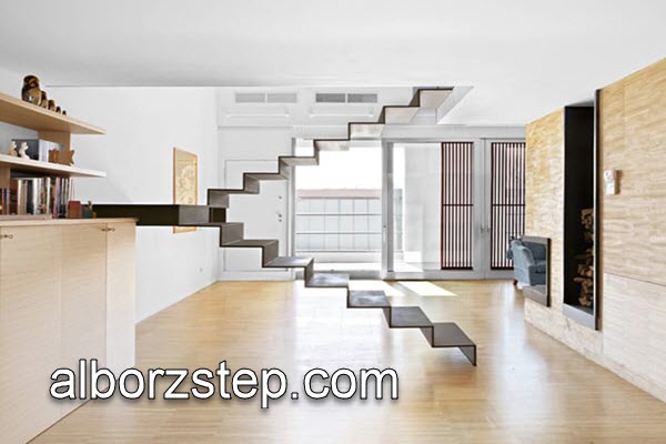 اجرای پله دوبلکس کم جا در کرج | البرز استپ