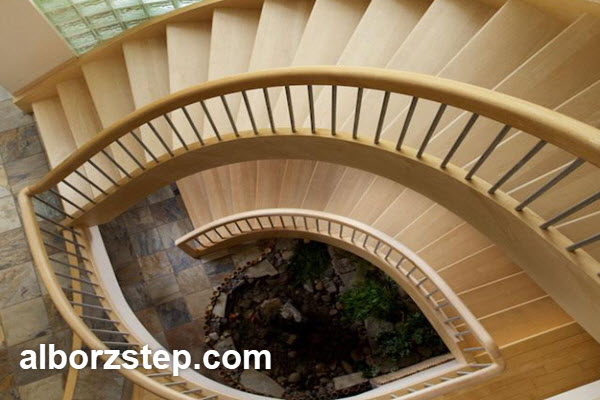 قیمت پله گرد چوبی دوبلکس در تهران چقدر است؟ | البرز استپ