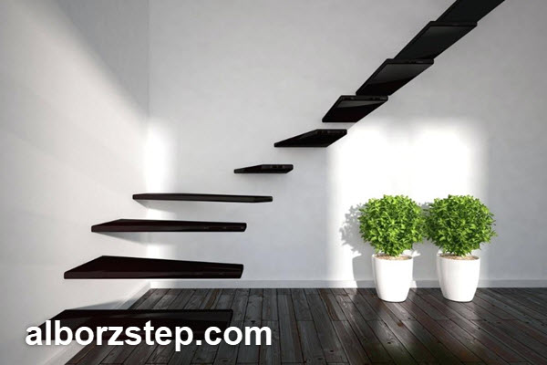 انواع مدلهای پله معلق فلزی | البرز استپ