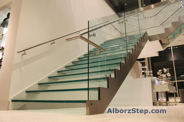 Design and construction of glass duplex stairs in Alborz province