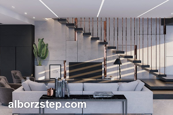 بهترین طراح و مجری ساخت پله معلق در کرج | البرز استپ