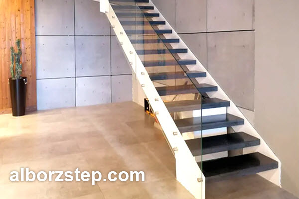 انواع مدل های پله دوبلکس مدل مدرن | البرز استپ