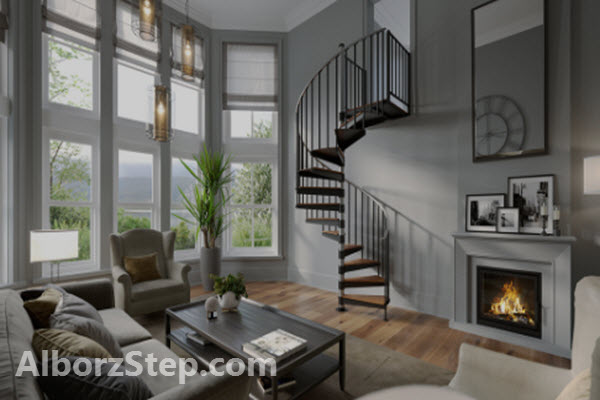 هزینه اجرای پله گرد در کرج