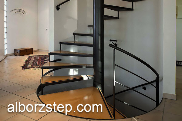 نحوه ساخت پله گرد فلزی | البرز استپ