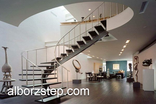 اجرای اصولی پله گرد فلزی | البرز استپ