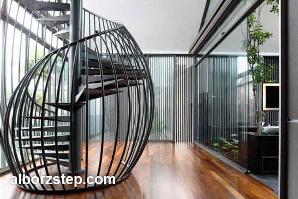 آشنایی با انواع پله گرد از نظر متریال | البرز استپ