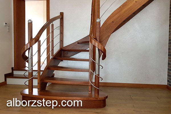 آشنایی با تولید کننده معتبر پله گرد چوبی | البرز استپ