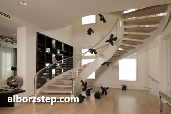 انواع پله گرد بر اساس متریال