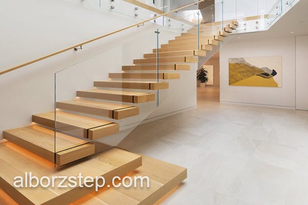 طراحی و ساخت انواع پله چوبی در کردان | البرز استپ