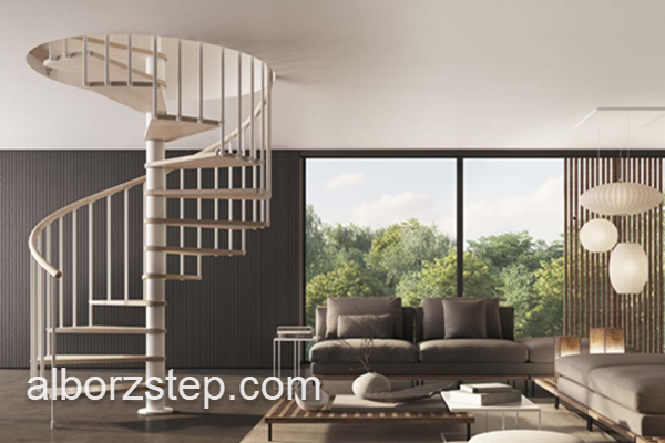 سازنده پله گرد برای فضای کم در شهریار | البرز استپ