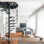 طراحی و اجرای پله گرد دوبلکس | البرز استپ